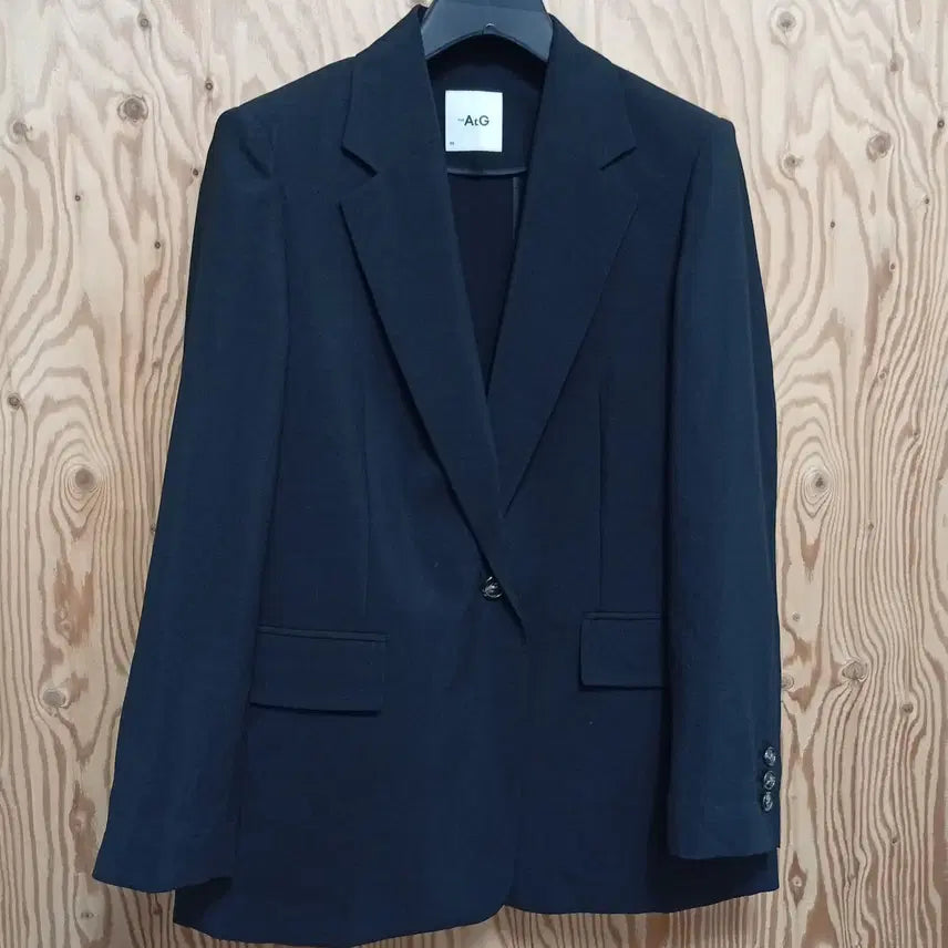 [BUNJANG] The Edge Black Boyish Single-Button Jacket / 더엣지 블랙 보이시 싱글버튼 쟈켓