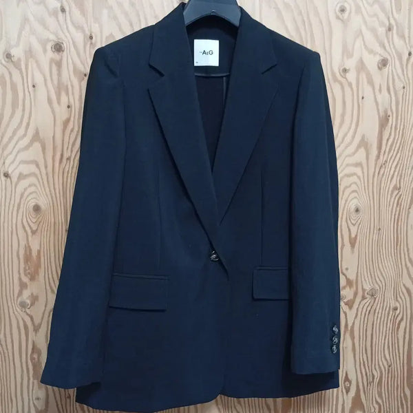 [BUNJANG] The Edge Black Boyish Single-Button Jacket / 더엣지 블랙 보이시 싱글버튼 쟈켓
