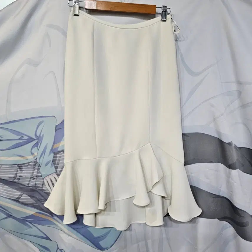 [BUNJANG] EPOCA Ivory Frill Hem Long Skirt / EPOCA 스커트