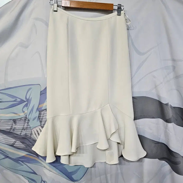 [BUNJANG] EPOCA Ivory Frill Hem Long Skirt / EPOCA 스커트