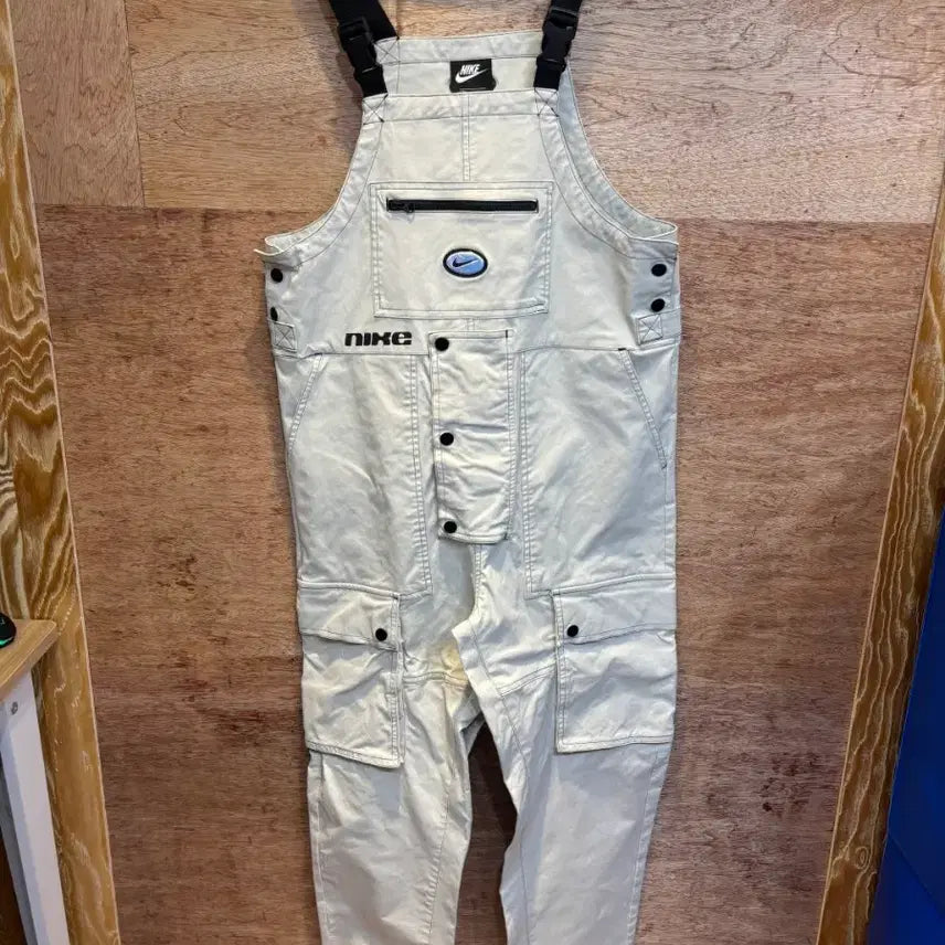 [BUNJANG] Nike Swoosh Overalls Jumpsuit M / 나이키 스우시 오버롤 멜빵바지 점프슈트 M사이즈