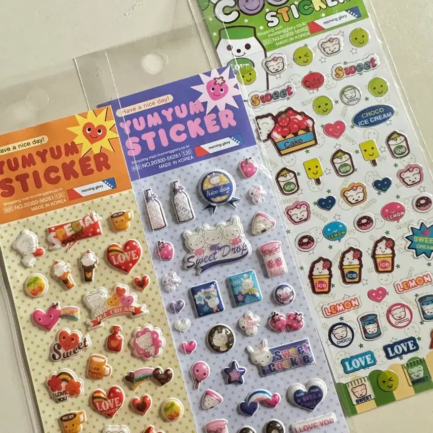 [BUNJANG] Morning Glory Y2K Garu Journaling Sticker Set / 고전 다꾸 문구 스티커 모닝글로리 갸루 y2k