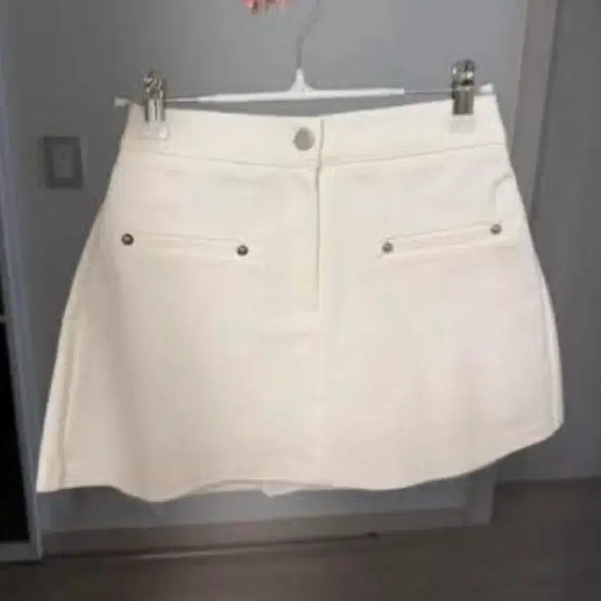 [BUNJANG] Imported White Mini Skirt / 수입 화이트 미니 스커트