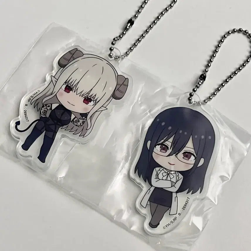 [BUNJANG] 2.5D Temptation Mayura & Mayuri Gacha Keyring Set / 니고리리) 2.5차원의 유혹 마유라, 마유리 가챠 키링 세트