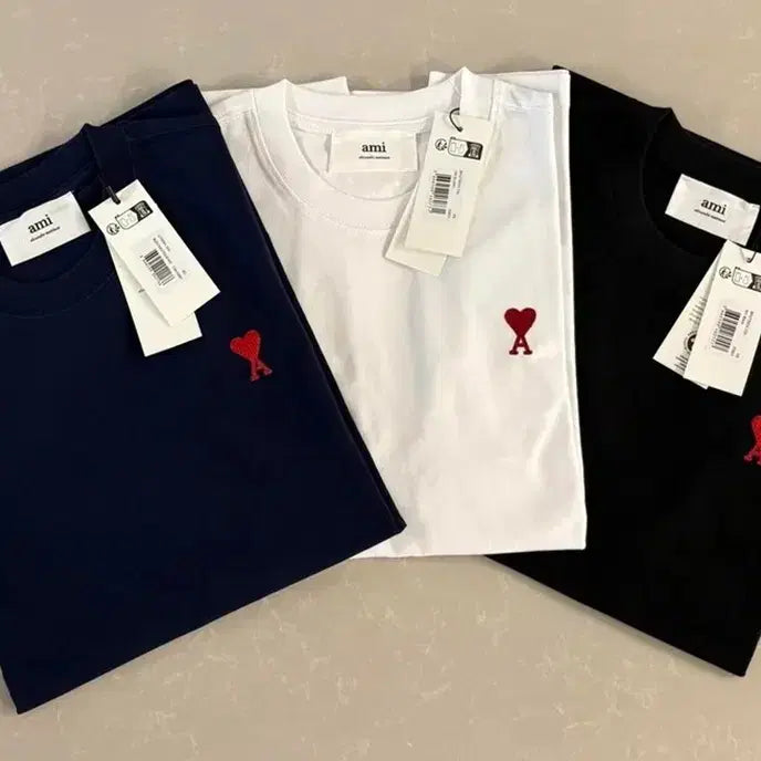[BUNJANG] Authentic Ami Paris Round Logo Short-Sleeve T-Shirt Unisex / 정품)새상품 아미 라운드 반팔 남녀공용