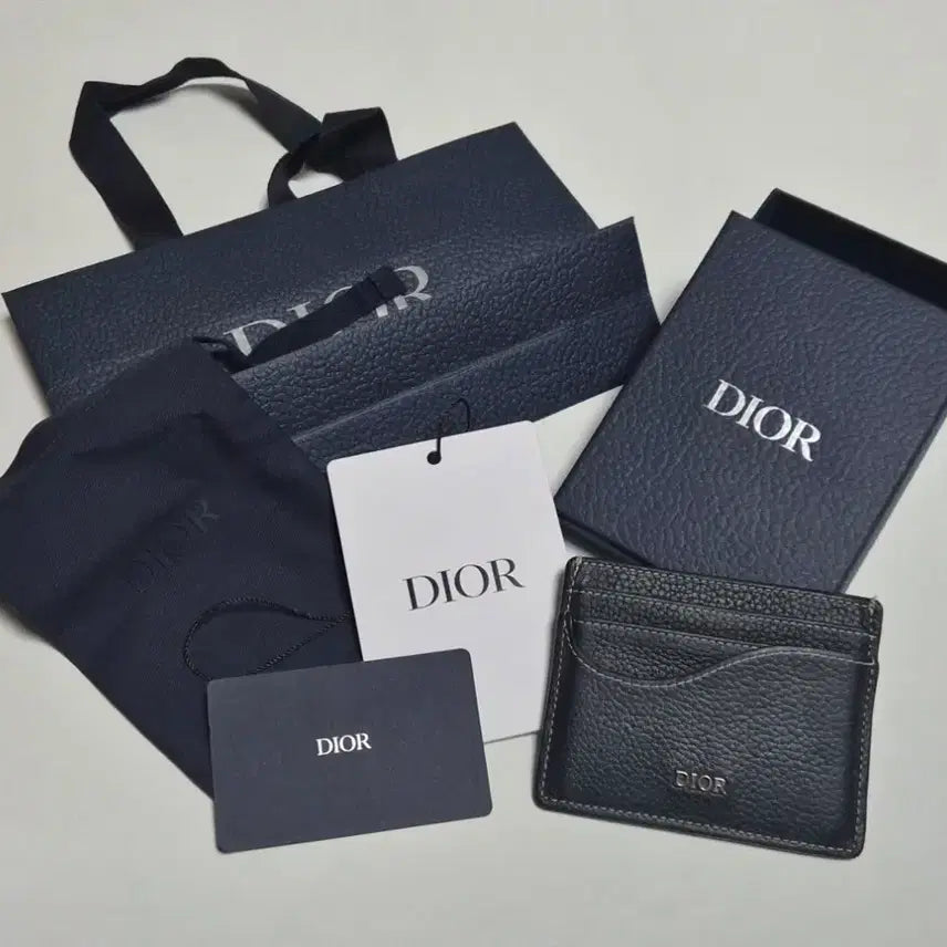 [BUNJANG] Dior Card Holder Black Full Box / 디올 카드 지갑 풀박스