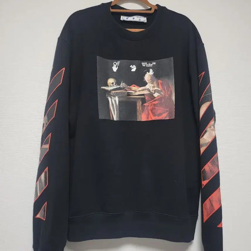 [BUNJANG] Off-White Caravaggio Sweatshirt Black / 오프화이트 카라바지오 맨투맨