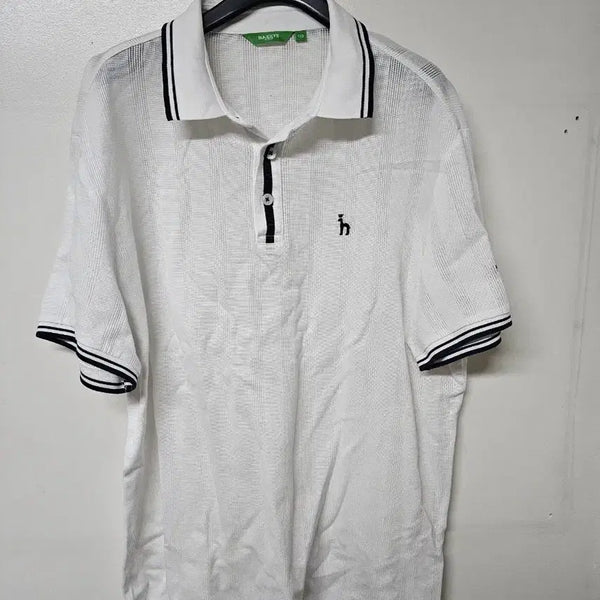 [BUNJANG] Hazzys Golf PK Polo Shirt Short Sleeve White XXL / [110]정품 헤지스 골프 PK 폴로셔츠 반팔 카라티 흰색XXL