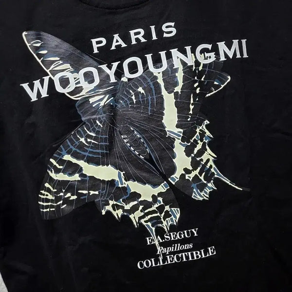 [BUNJANG] WooYoungMi 23SS Butterfly Back Logo Short Sleeve T-shirt Size 46 / [새상품급] 46 / 23SS 우영미 나비 백로고 반팔티