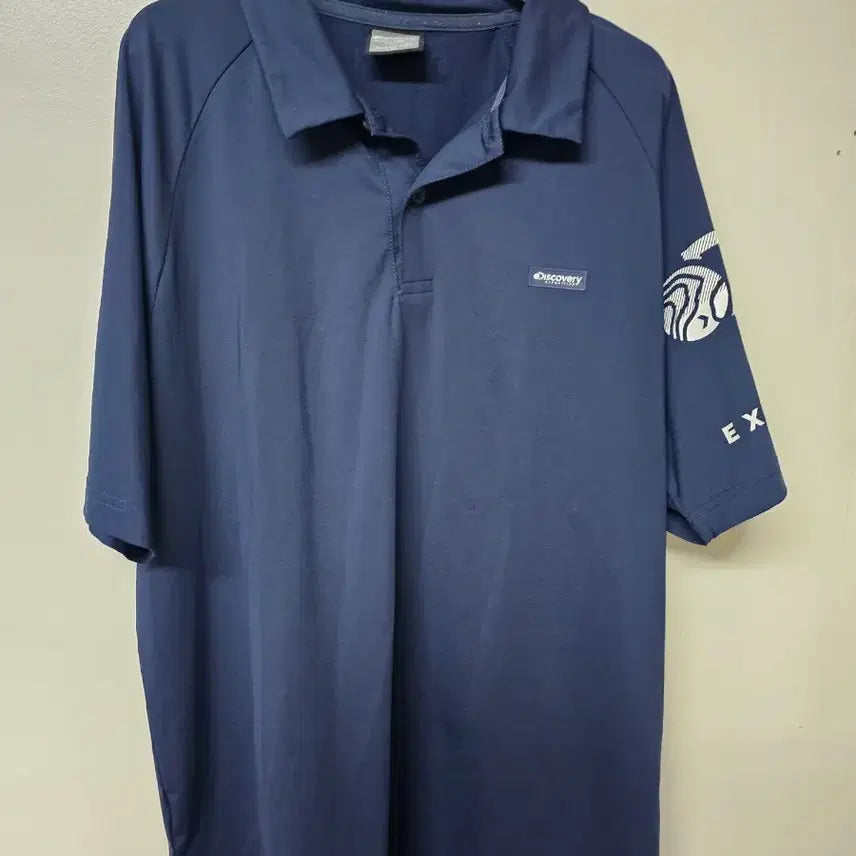 [BUNJANG] Discovery Expedition Navy Short-Sleeve Polo Shirt XL / [105]정품 디스커버리 PK 폴로셔츠 반팔 카라티 XL 청색 네이비