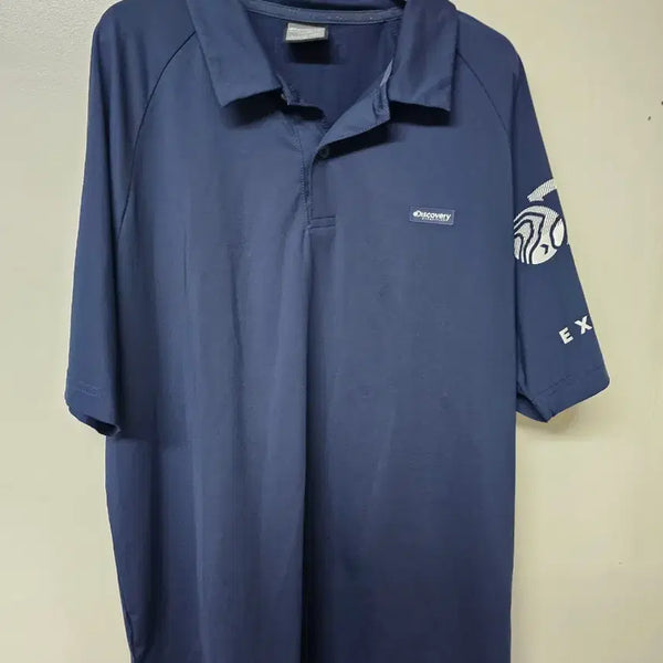 [BUNJANG] Discovery Expedition Navy Short-Sleeve Polo Shirt XL / [105]정품 디스커버리 PK 폴로셔츠 반팔 카라티 XL 청색 네이비