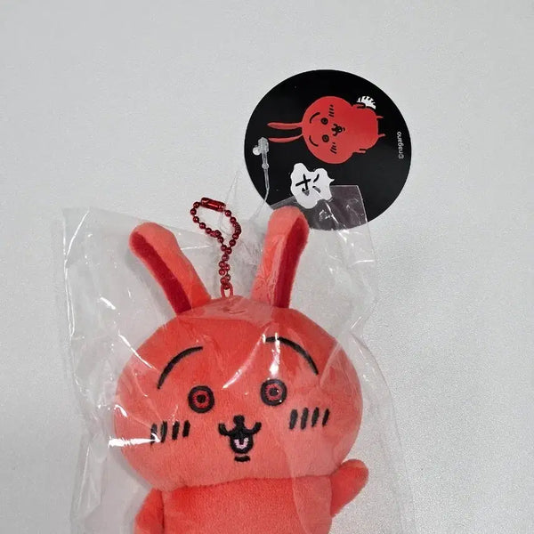 [BUNJANG] Chiikawa Usagi Mascot Plush Keychain / 치이카와 악마 빨사기 빨간 우사기 마스코트 인형 키체인 새제품