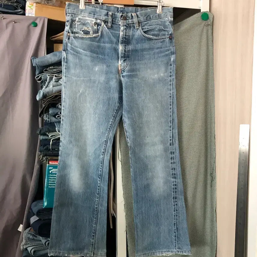 [BUNJANG] Levi's 517 "66 Big E" Made in USA Vintage Jeans (Waist 32) / 70s 리바이스517 USA 66전기 레드탭 허리32 둘레82.5