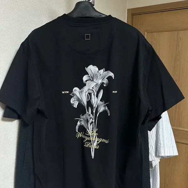 [BUNJANG] Wooyoungmi Flower Pattern Short Sleeve T-Shirt / 우영미 플라워 반팔티 46
