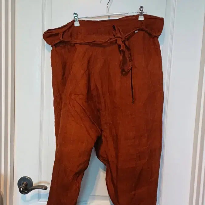 [BUNJANG] Linen Blend Half Waist Pants - Size 50 - Grade A / 님자모시바지 반허리50 상태A