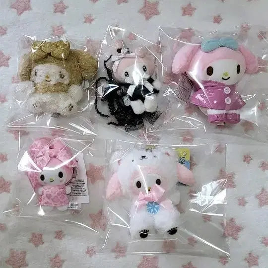 [BUNJANG] My Melody Doll Keychain Set (Bundle Set) / 급처) 마이멜로디  인형 키링세트(일괄)