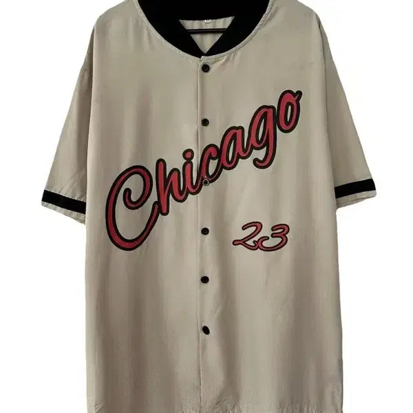 [BUNJANG] VTG Chicago Lettering Blockcore Baseball Jersey XXL / [XXL] VTG 시카고 레터링 블록코어 베이스볼저지