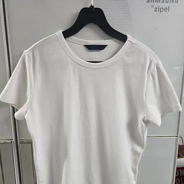 [BUNJANG] Juun. J Cropped T-Shirt White / Juun .j 준지크롭티