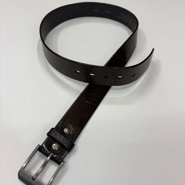 [BUNJANG] Levi's Vintage Brown Genuine Leather Belt / Levis 빈티지 리바이스 유광 브라운 리얼 레더 벨트