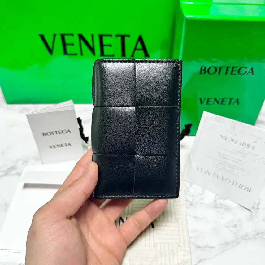 [BUNJANG] Bottega Veneta Flap Card Holder Black / [S급/풀구성] 보테가베네타 플랩 카드지갑 블랙