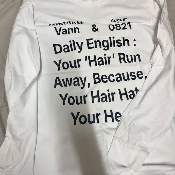 [BUNJANG] Daily Long Sleeve T-Shirt / Daily 0821 롱슬리브