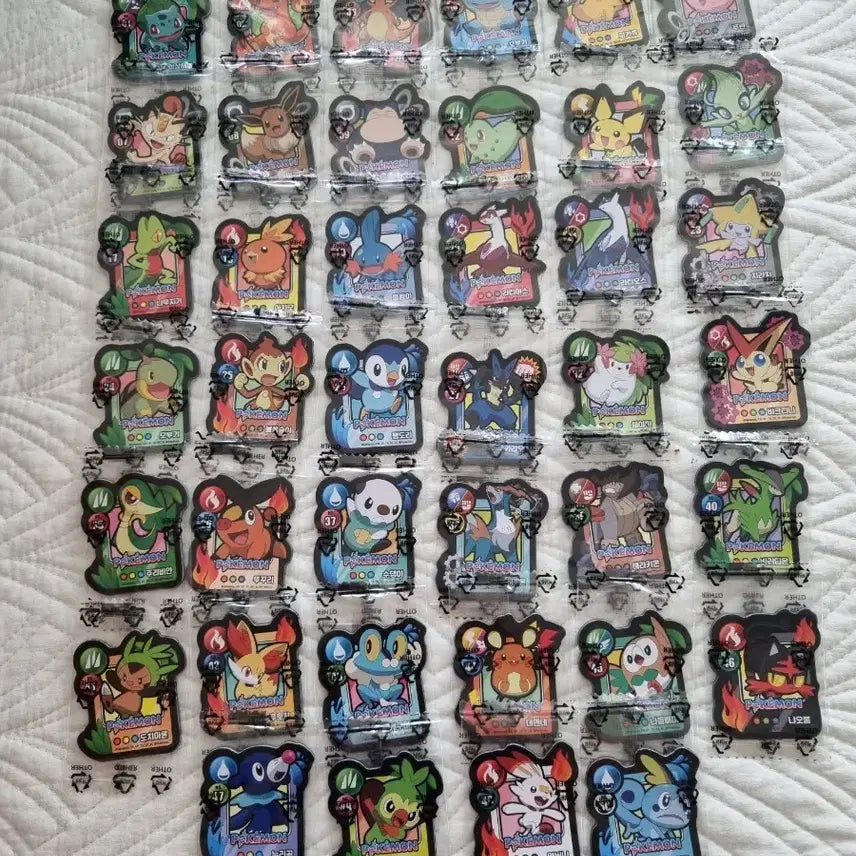 [BUNJANG] Pokemon Monster Cookie Magnet Set (40 types) / 포켓몬몬스터쿠키 마그넷 (40종)