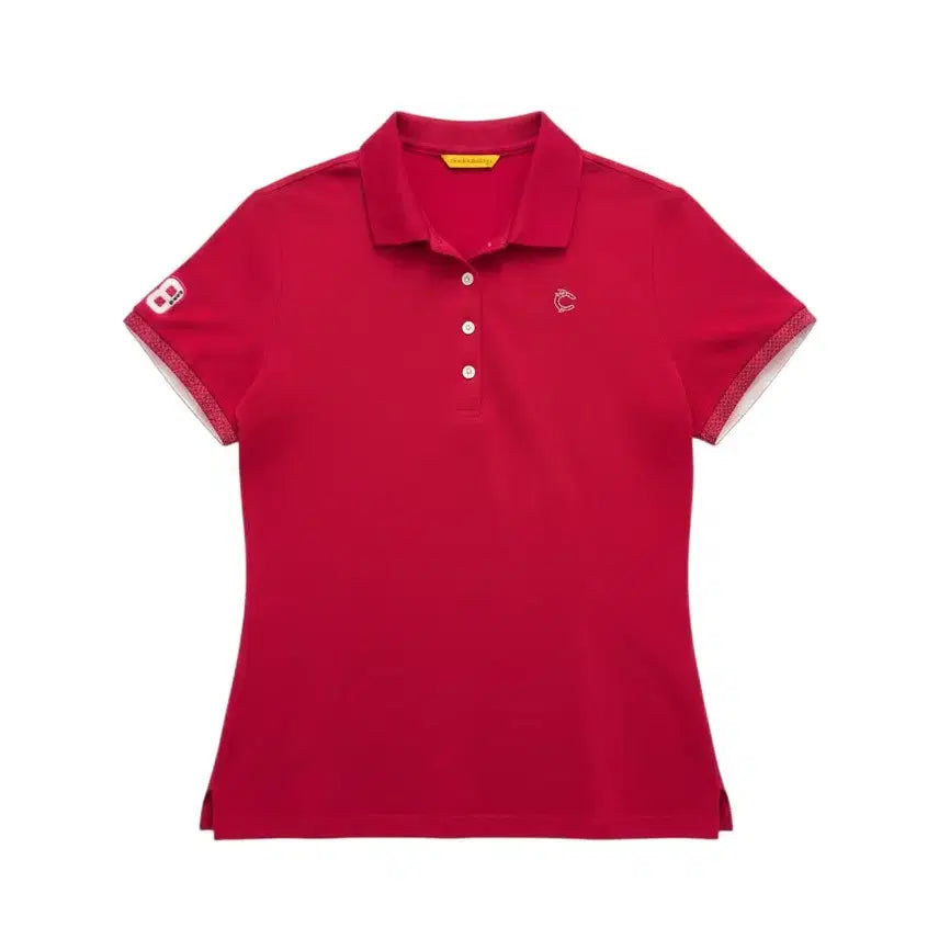 [BUNJANG] Louis Castel Women's Short Sleeve Golf Polo Shirt / 여성100/ 루이까스텔 골프 카라넥 반팔티