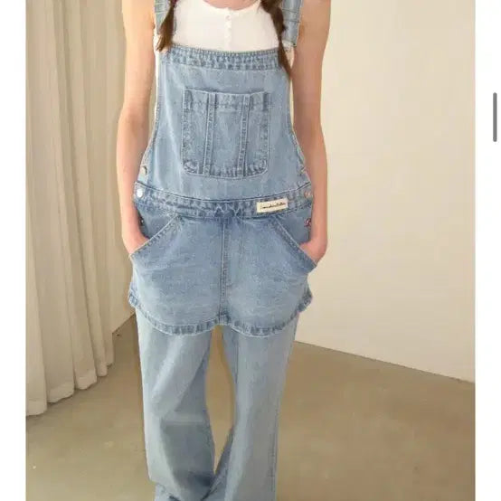 [BUNJANG] Somewhere Butter Overalls Middle Blue / 썸웨어버터 오버롤 멜빵