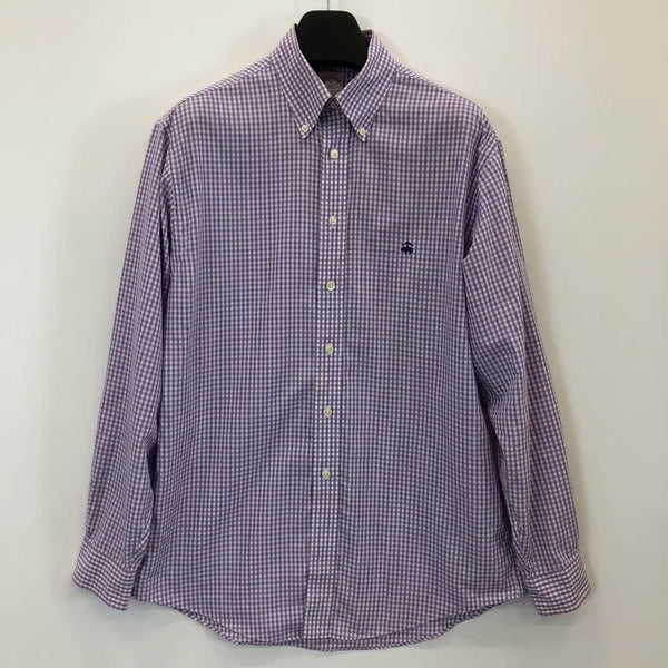[BUNJANG] Brooks Brothers Red Fleece Purple Gingham Shirt M / 브룩스브라더스 레드탭 퍼플깅엄셔츠 M