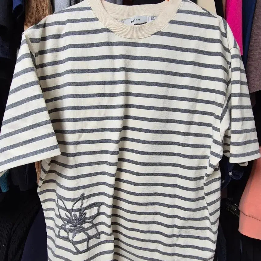 [BUNJANG] System Homme Striped T-Shirt / 시스템옴므 반팔티 팝니다