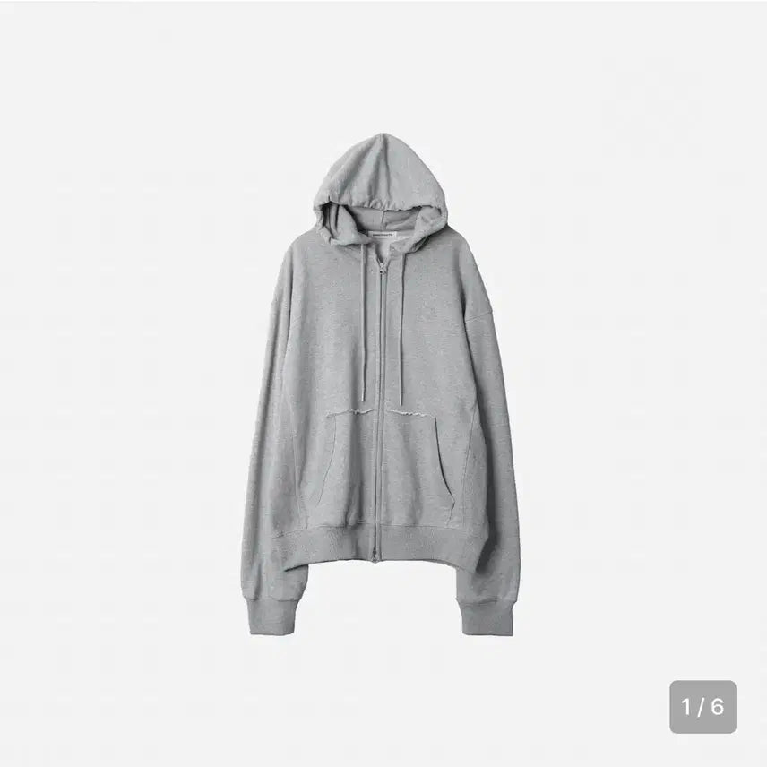[BUNJANG] 999HUMANITY EVD Hooded Zip-up Mélange Grey / 999휴머니티 EVD 후디드 집업 멜란지 그레이