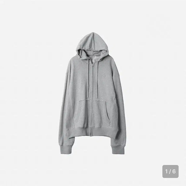 [BUNJANG] 999HUMANITY EVD Hooded Zip-up Mélange Grey / 999휴머니티 EVD 후디드 집업 멜란지 그레이