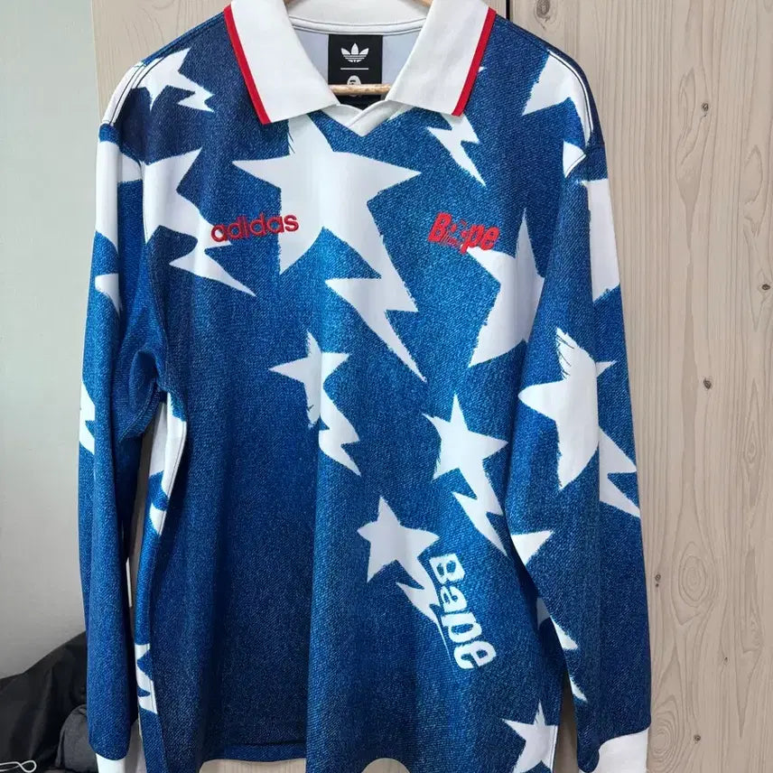 [BUNJANG] Adidas x Bape Star Pattern Long Sleeve XL / 아디다스 X 베이프 별무늬 롱슬리브 XL 팝니다!