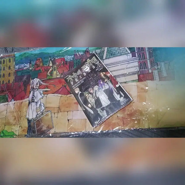 [BUNJANG] Frieren: Beyond Journey's End Vol. 15 Limited Edition Manga + Desk Mat (Sealed) / 미개봉) 장송의 프리렌 15권 한정판 만화책 + 장패드