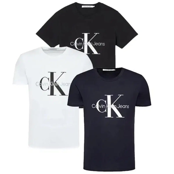 [BUNJANG] Calvin Klein Jeans Monogram Short Sleeve T-Shirt (Black, Navy, White) / (정품/백화점 매장판 큐알 인증가능)캘빈클라인진 모노그램 반팔티