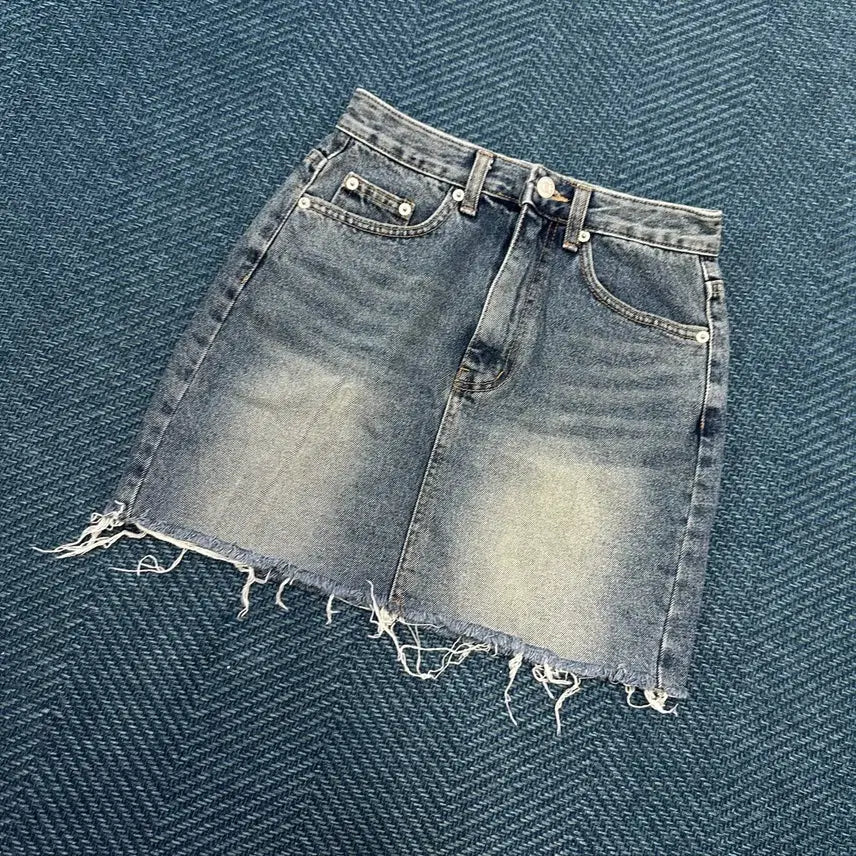 [BUNJANG] Oz Bridge Blue Denim Skirt Women's S / [여성S] 오즈브릿지 청 스커트 치마 만원샵