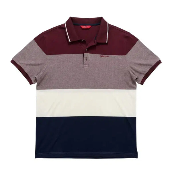 [BUNJANG] Phantom Golf Men's Colorblock Short Sleeve Polo Shirt / 남성100/ 팬텀 골프 배색 반팔 카라넥티