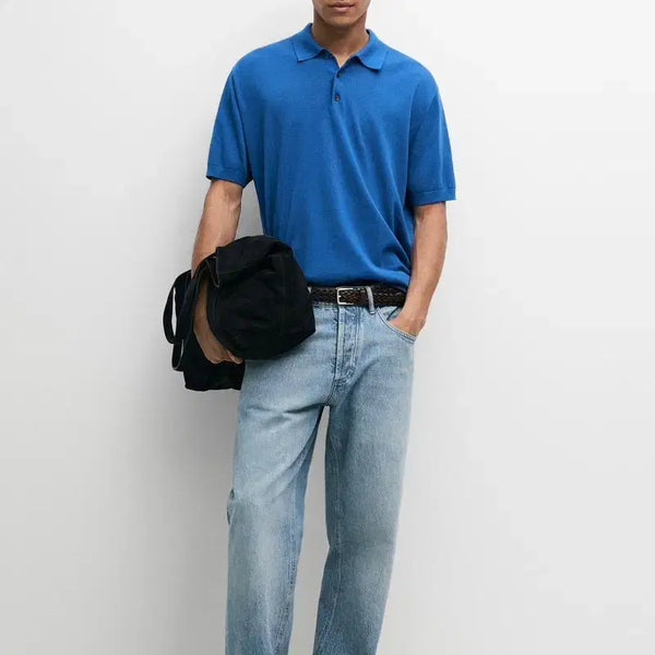 [BUNJANG] Massimo Dutti XXL Cotton Knit Polo T-Shirt / XXL 마시모두띠 코튼 니트 폴로 PK 반팔 카라티