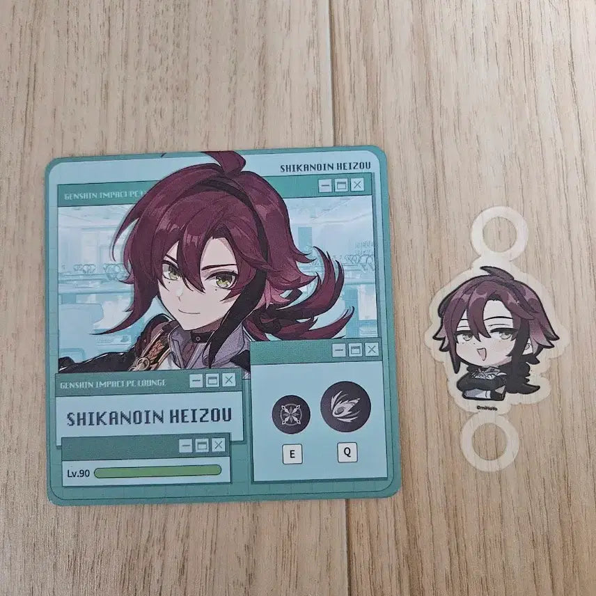 [BUNJANG] Genshin Impact Kichouno Heizou Coaster / 원신 pc라운지 시카노인 헤이조 코스터 + 빨대픽 굿즈