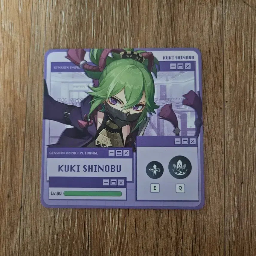 [BUNJANG] Genshin Impact PC Lounge Cookie Shinobu Coaster / 원신 pc라운지 쿠키 시노부 코스터