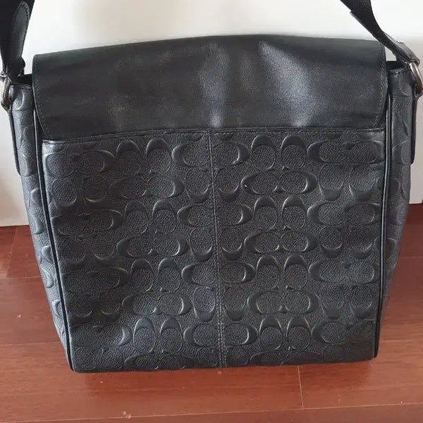 [BUNJANG] COACH Houston Map Bag Signature Leather 4006 / 코치 휴스턴 맵 백 인 시그니처 레더 가방, 4006