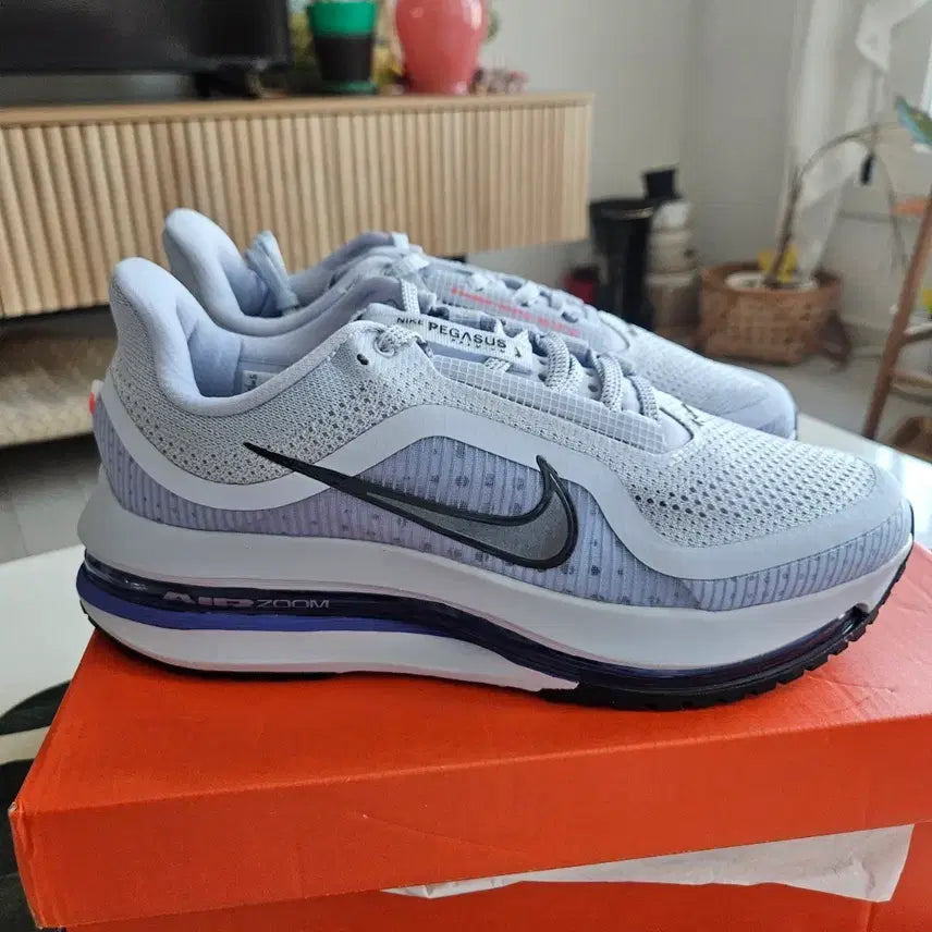 [BUNJANG] Nike Air Zoom Pegasus 40 Running Shoes / 나이키 에어 줌 페가수스 40 라이트 그레이/퍼플