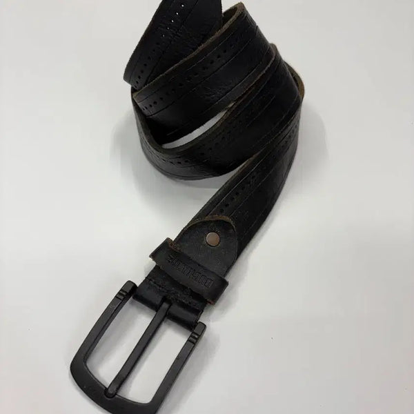 [BUNJANG] BUCKAROO Vintage Western Black Leather Belt / BUCKAROO 버커루 빈티지 웨스턴 블랙 레더 벨트