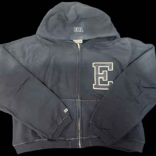 [BUNJANG] ERL Hooded Zip-Up Jacket Navy / ERL 후드 집업 네이비 급처