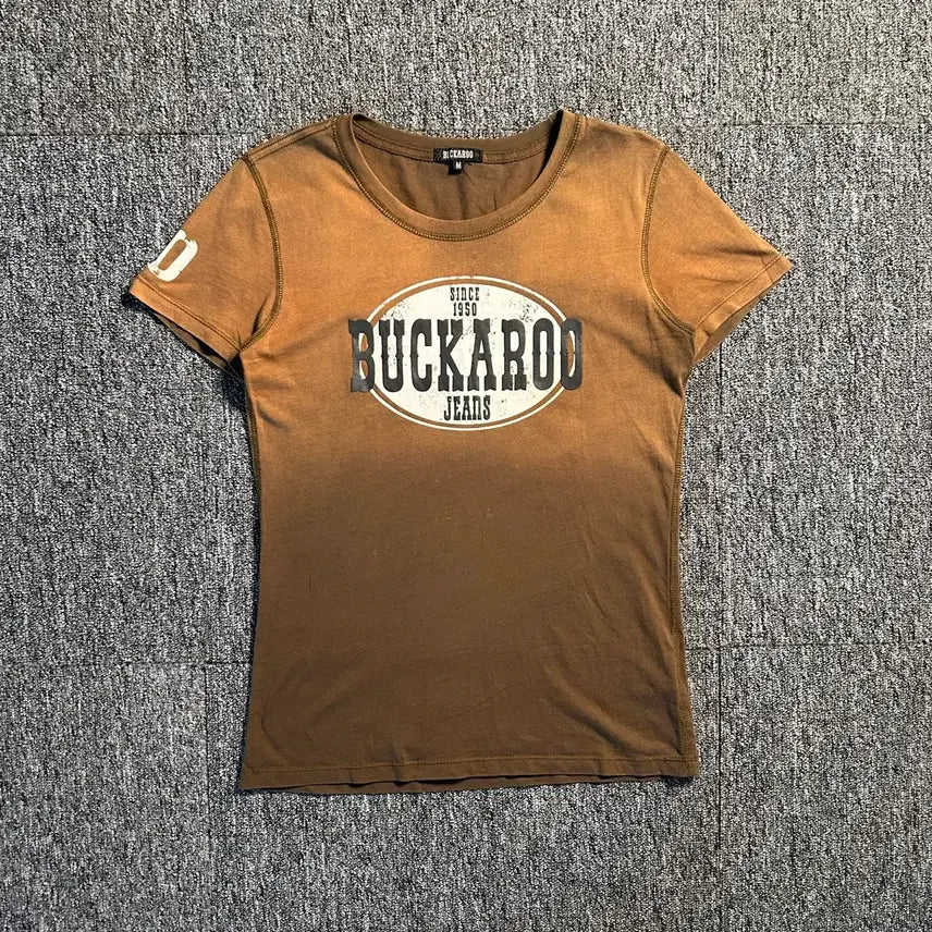 [BUNJANG] Buckaroo Vintage Printing Short-Sleeve T-Shirt M / 버커루 빈티지 프린팅 반팔티셔츠