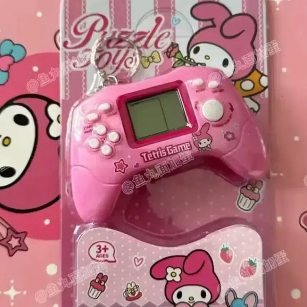 [BUNJANG] Sanrio My Melody Tetris Game Console Keychain / 정품 마이멜로디 테트리스 게임기 콘솔 키링