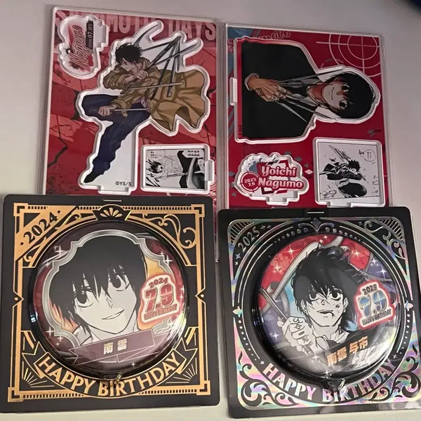 [BUNJANG] Sakamoto Days Nagumo Diorama Badge Bundle Set (Sealed) / 사카모토 데이즈 나구모 디오라마 뱃지 미개봉 일괄