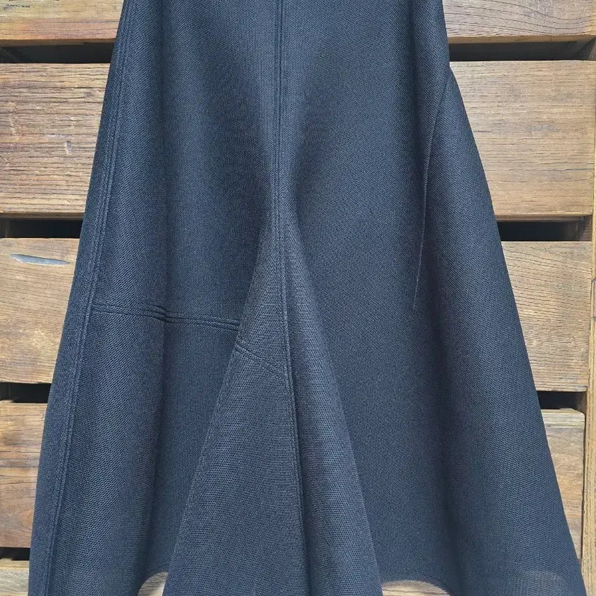 [BUNJANG] Calvin Klein Patchwork Mesh Long Skirt Black / 캐빈클라인 매쉬소재 블랙 롱스커트, 40(66~77)