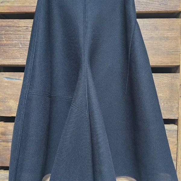 [BUNJANG] Calvin Klein Patchwork Mesh Long Skirt Black / 캐빈클라인 매쉬소재 블랙 롱스커트, 40(66~77)