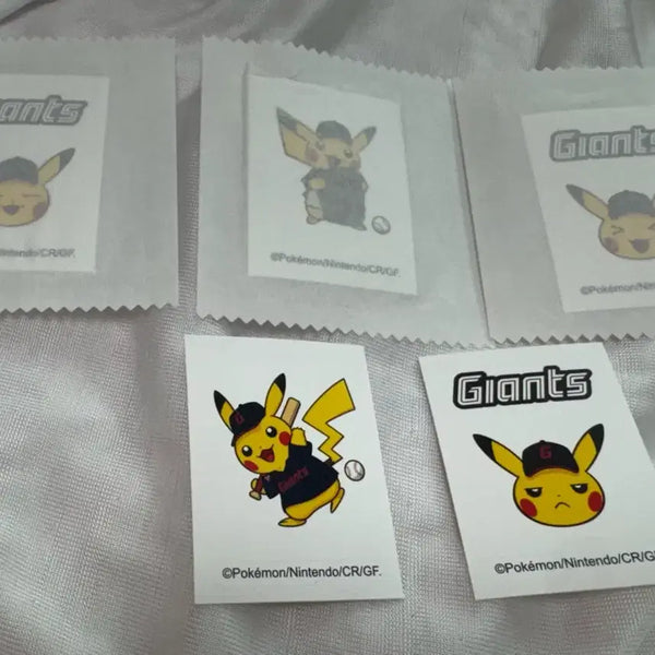 [BUNJANG] Bundle Set Lotte Giants Pikachu Nana Stickers / 일괄)롯데 자이언츠 피카츄 나나 스티커